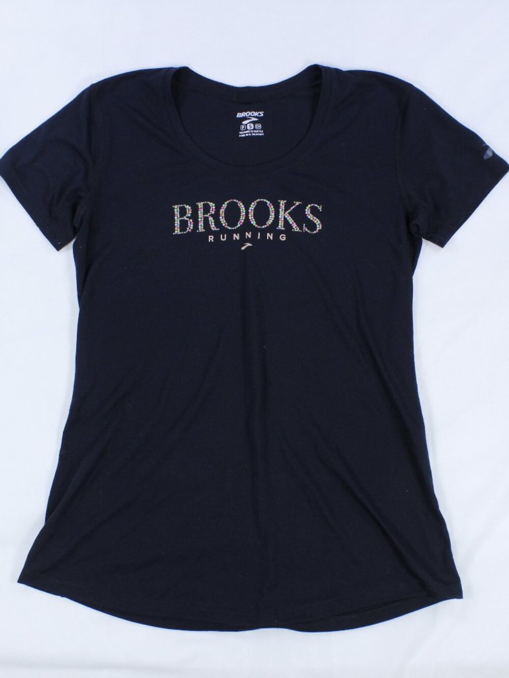 Brooks Running Shirt - Women's‎ Distance Graphic - Size S - Black